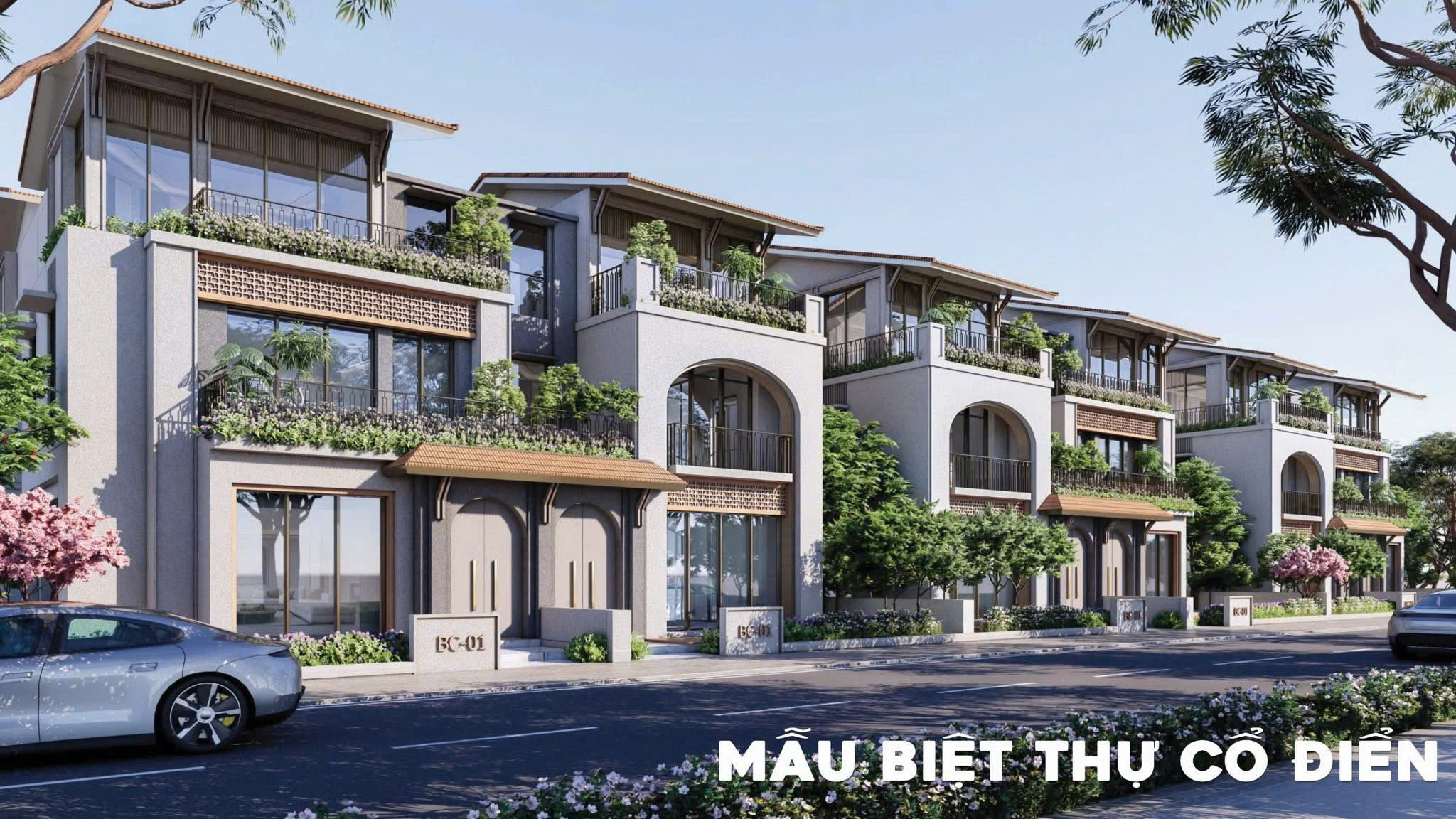 Mẫu Biệt thự Cổ điển: Sang trọng, quý phái, mang vẻ đẹp vượt thời gian.